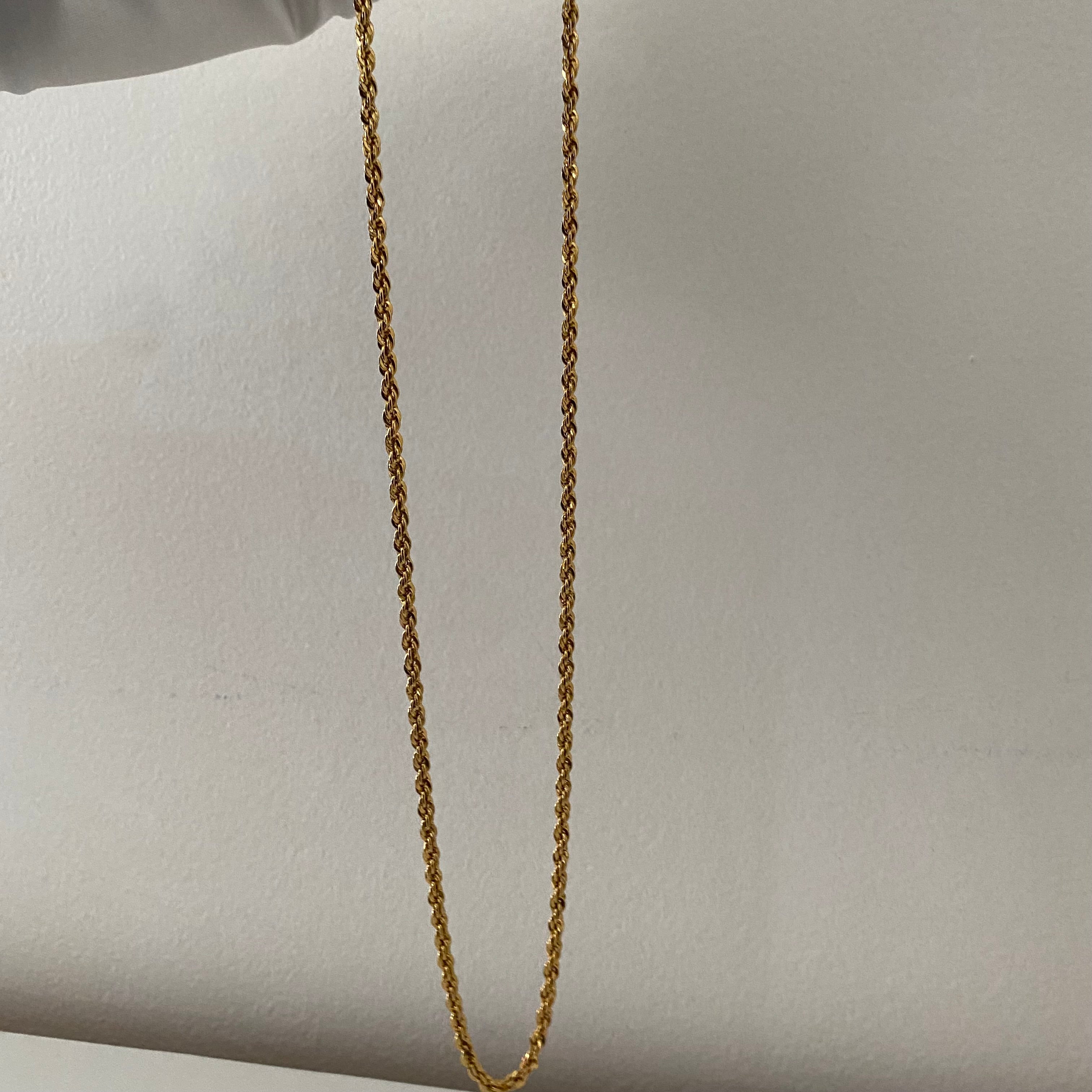 Gold Rope Necklace