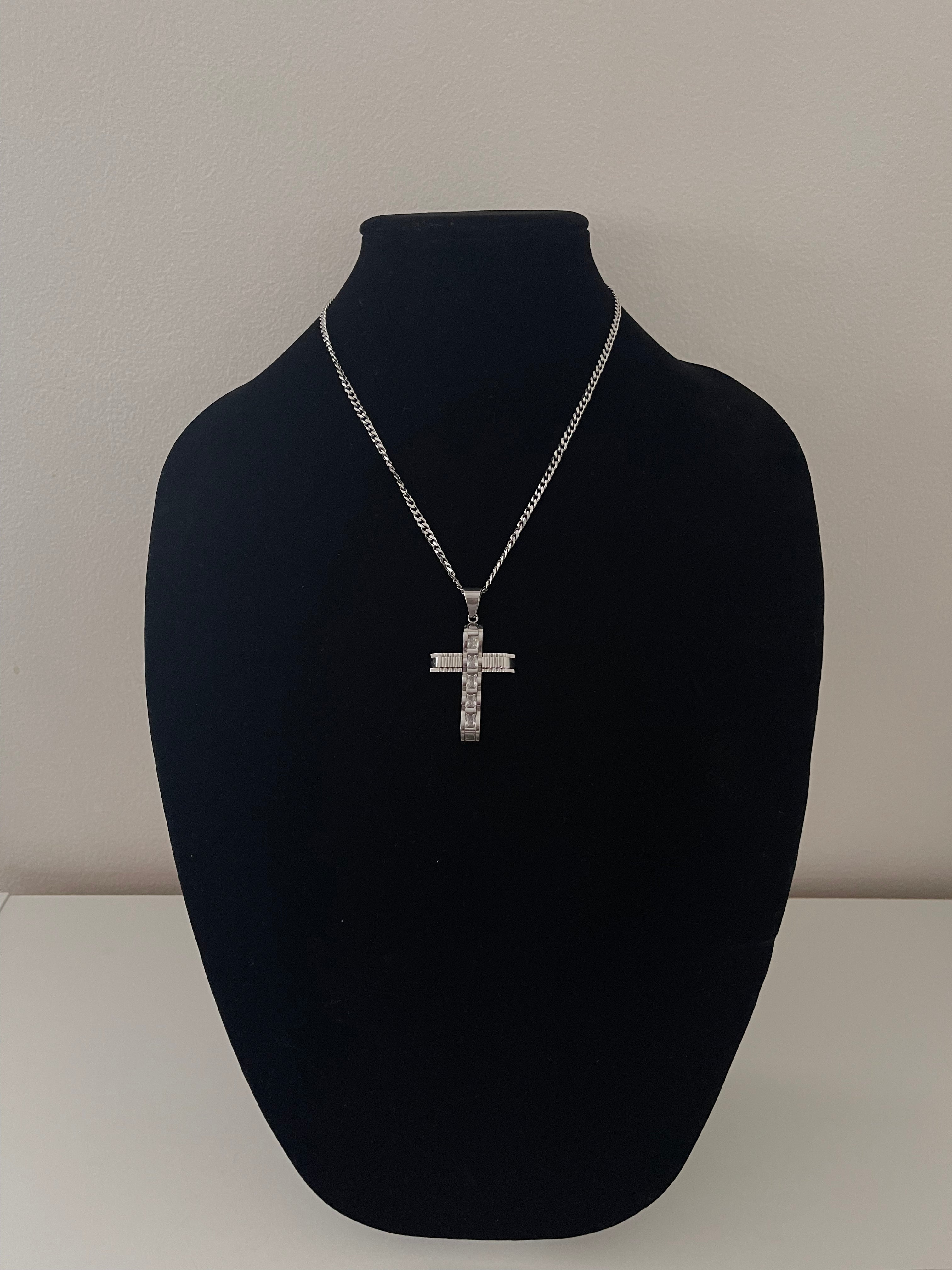 Cz Cross Necklace